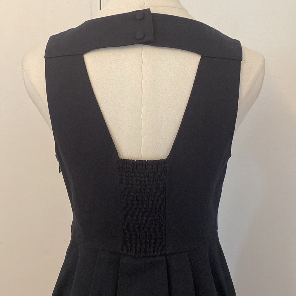 Anthropologie Moulinette Soeurs Navy Embroidered Perennial Mini Dress Size 2 - Picture 7 of 13